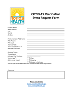 DOH Palm Beach Vaccine Event Request Form