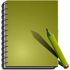 Green pad and pencil icon