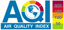 AQI, Air Quality Index, Readings, 200, 150, 100, 50 - Opens in a new window