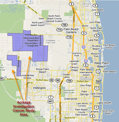 west palm beach neighborhood map